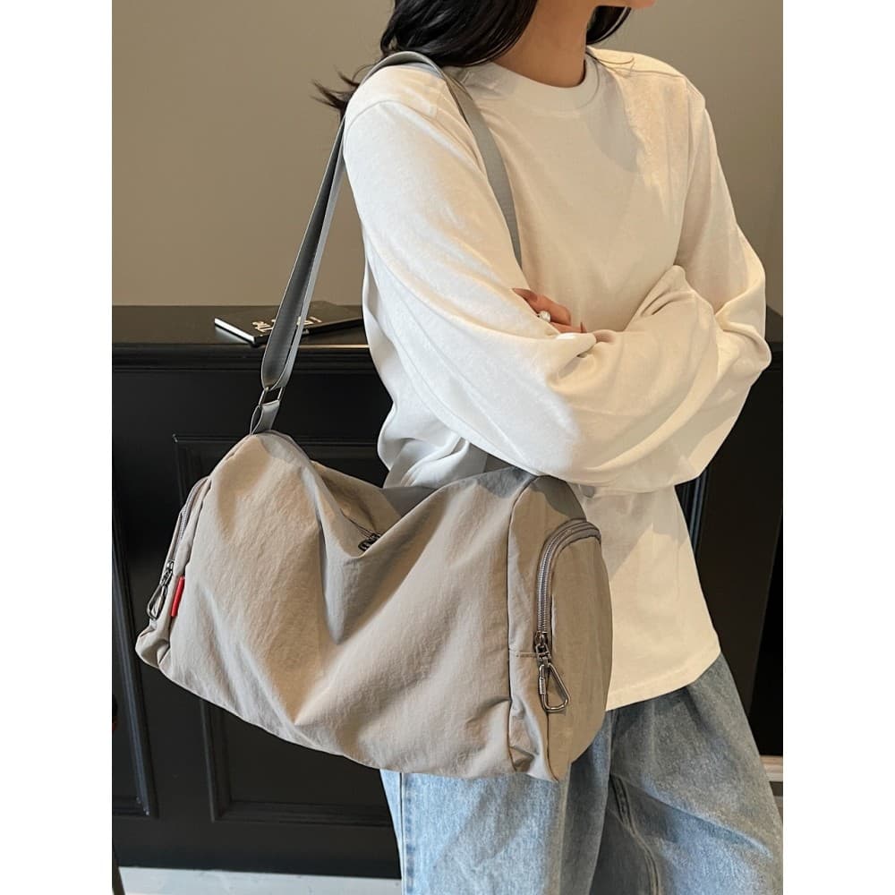 Simples Casual bolsa de viagem de curta distância grande capacidade seco molhado separação esportes ginásio saco leve Al