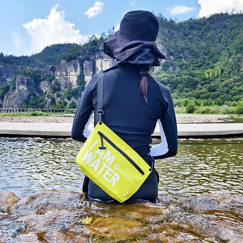 Saco de embreagem à prova dwaterproof água saco de armazenamento com zíper saco de natação de um ombro viagem ao ar livr