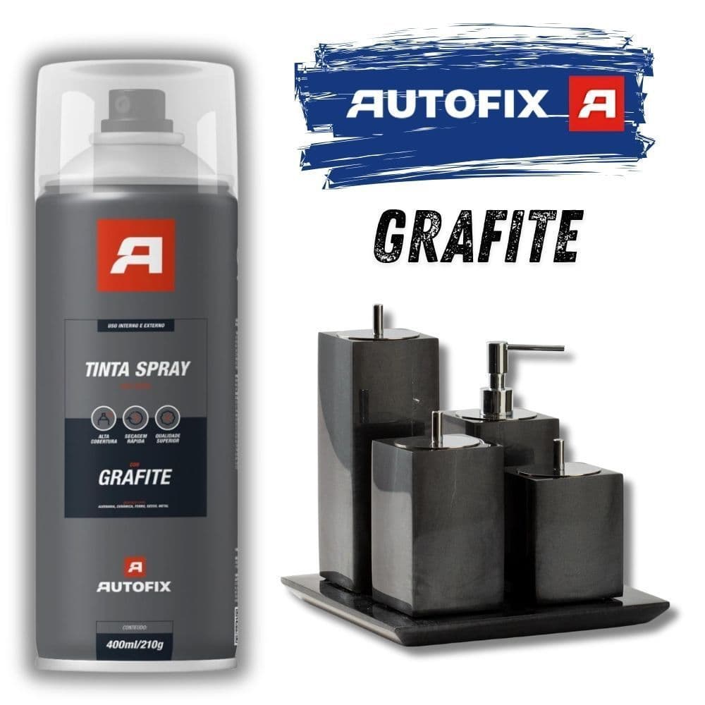 2 Tinta Spray Grafite Uso Geral  400ml – genial ok