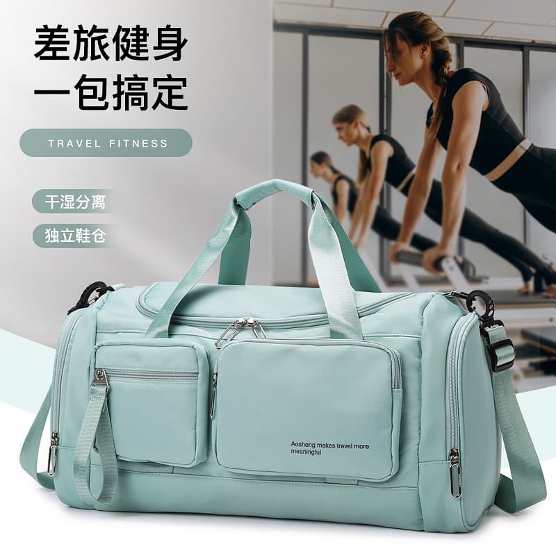 AOSIMAN seco molhado separação Crossbody saco de esportes moda portátil saco de viagem posição do sapato saco de viagem