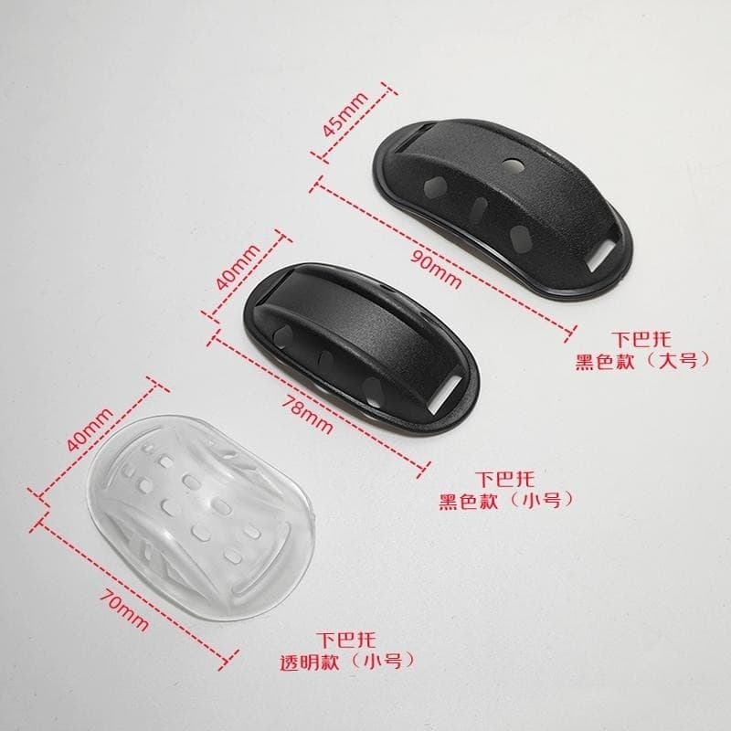 Almofada de queixo para capacete de motocicleta, adequada para Emma Di, veículo elétrico, almofada de queixo destacável