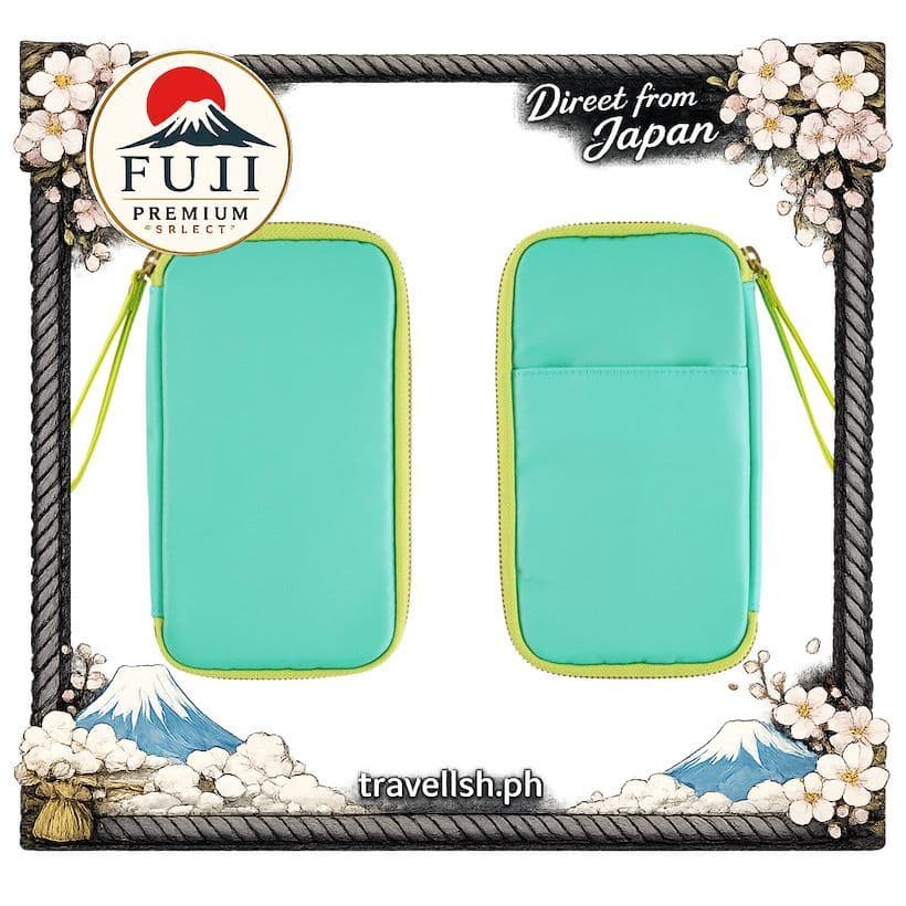 [Hobonichi] Estojo Pequeno Organizador Compacto Aqua Lime 【Direto do Japão】