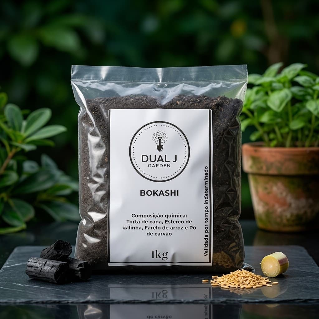 Adubo Orgânico Bokashi 1Kg Dual J Fertilizante Natural