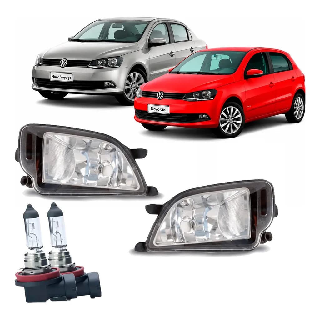 Kit Par Farol Milha Voyage Gol G6 2012 2013 14 15 2016