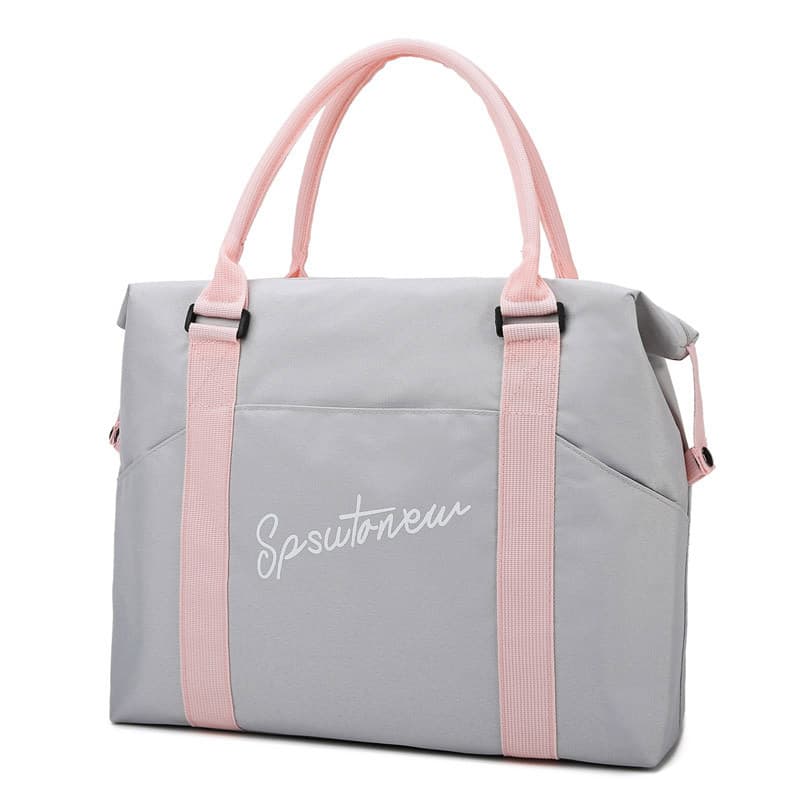 Bolsa de roupas à prova d'água de grande capacidade, um ombro, versão coreana de curta distância, bolsa de viagem Fashio