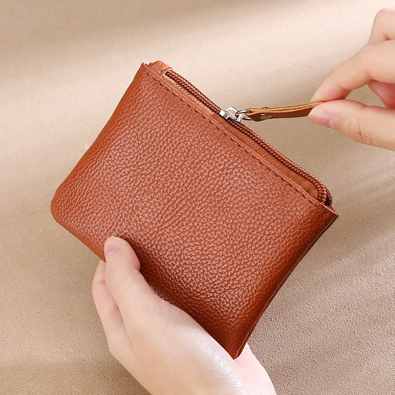 Mini bolsa pequena feminina ultra-pequena bolsa de moedas das mulheres dos homens ultra-fino zíper saco de moedas curto