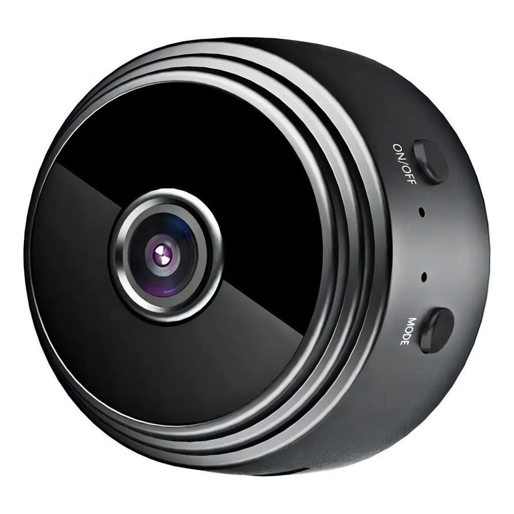 Mini Câmera Espiã A9 Wi-Fi HD Visão Noturna 30m Sensor Movimento Preto Segurança Casa