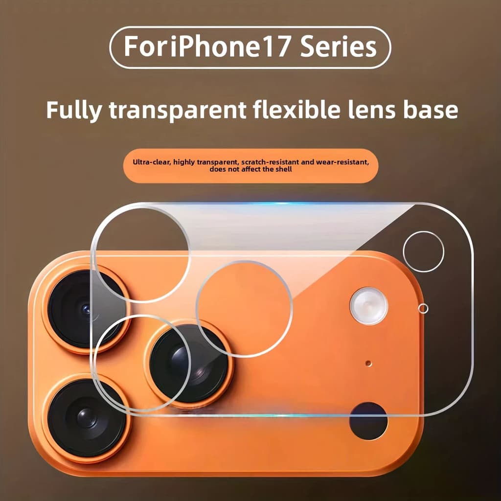 Protetor De Lente De 1 Unidade Para iPhone 17 Pro Max/Air Filme Macio Transparente , Completo , Resistente