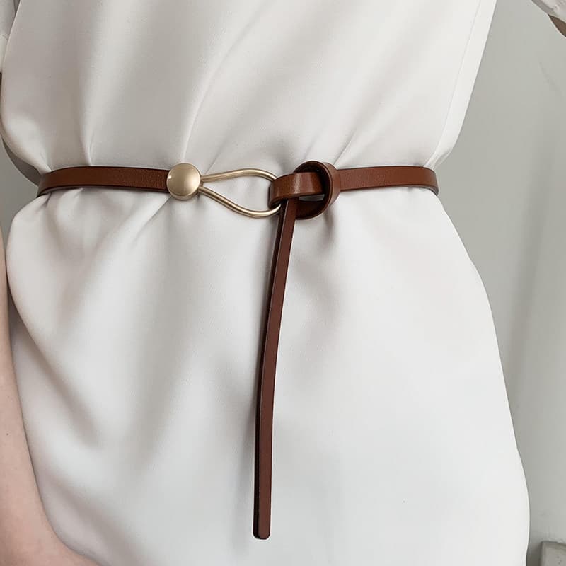cinto feminino plus size cinto feminino largo Terno feminino couro genuíno atado moda suéter cinto fino