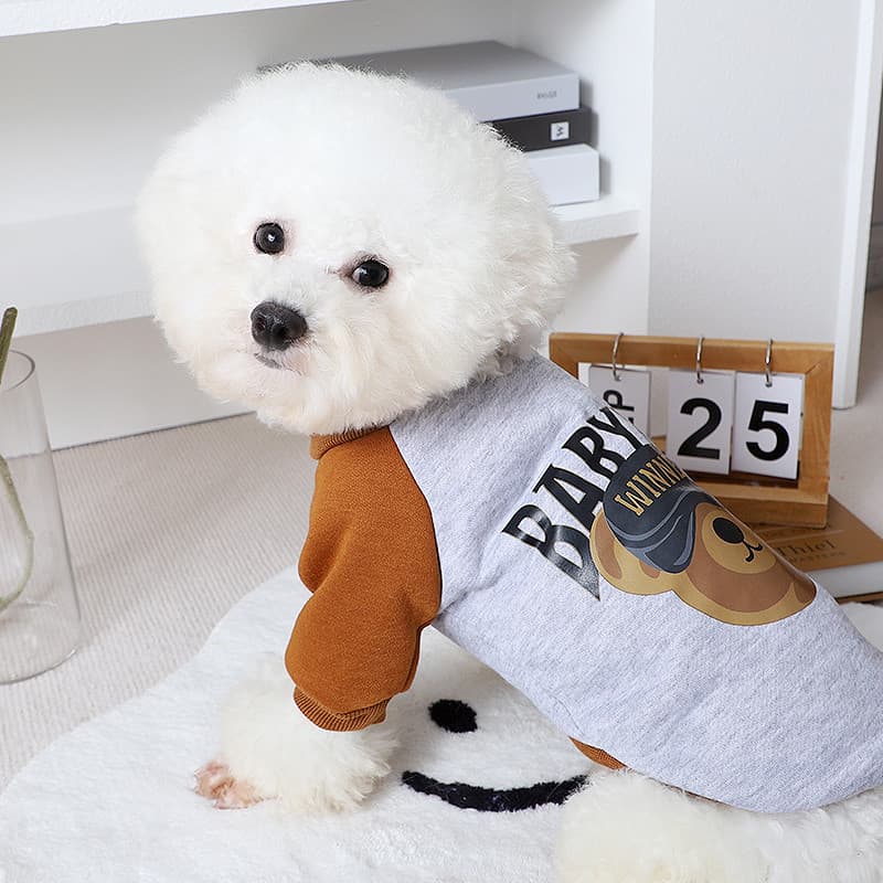 Roupas para cães inverno filhotes de pelúcia manter quente pequeno leite cão de manga curta moletom de lã influenciador