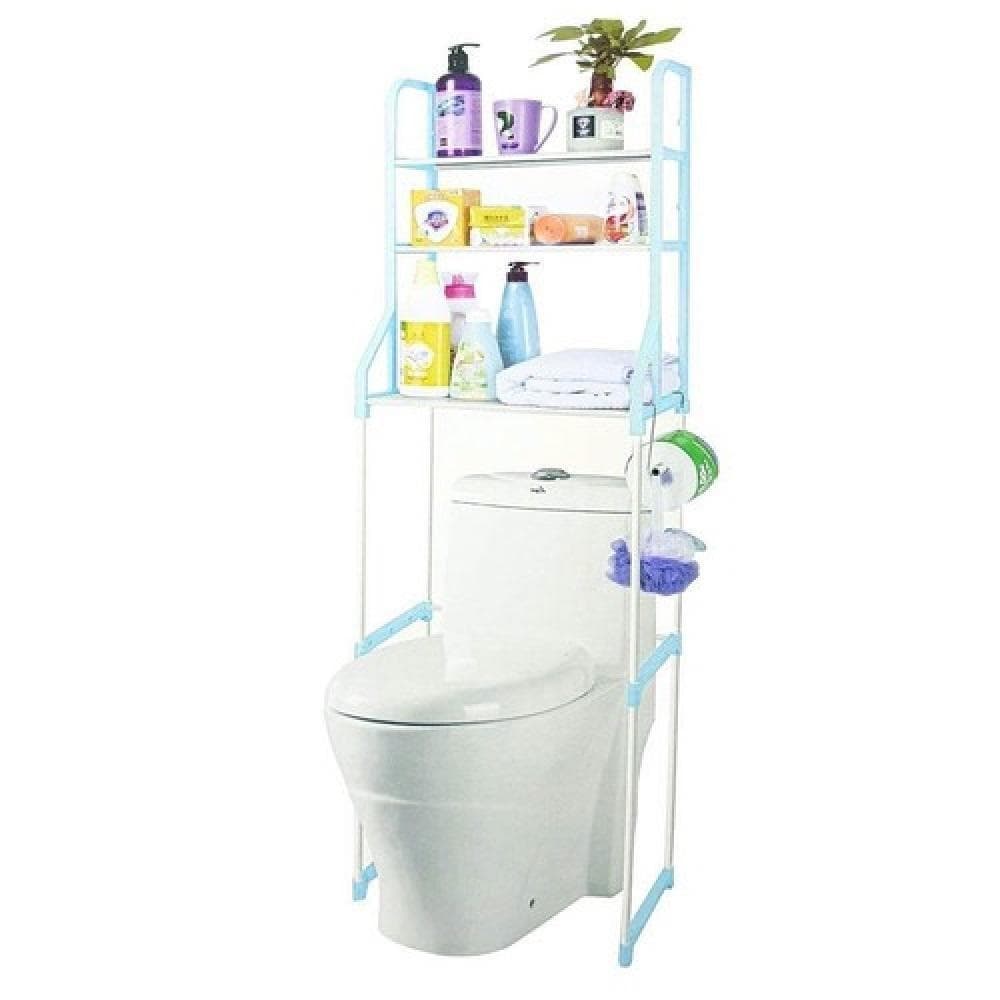 Organizador Sobre Vaso com 3 Prateleiras Azul