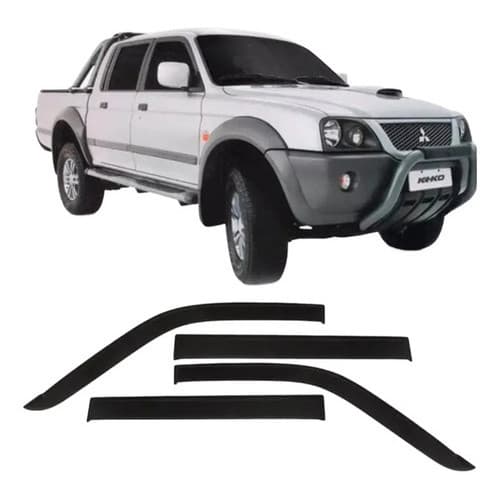 Calha De Chuva Fumê L200 Sport Outdoor 2007 A 2020 4 Portas