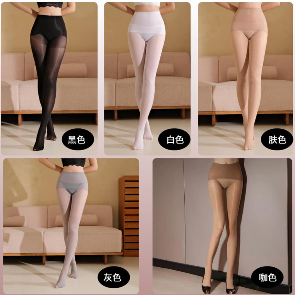 Cintura alta 8D lingote calças Ultra-fino oleoso sedoso óleo de cavalo meia-calça barriga-estreitamento meias femininas