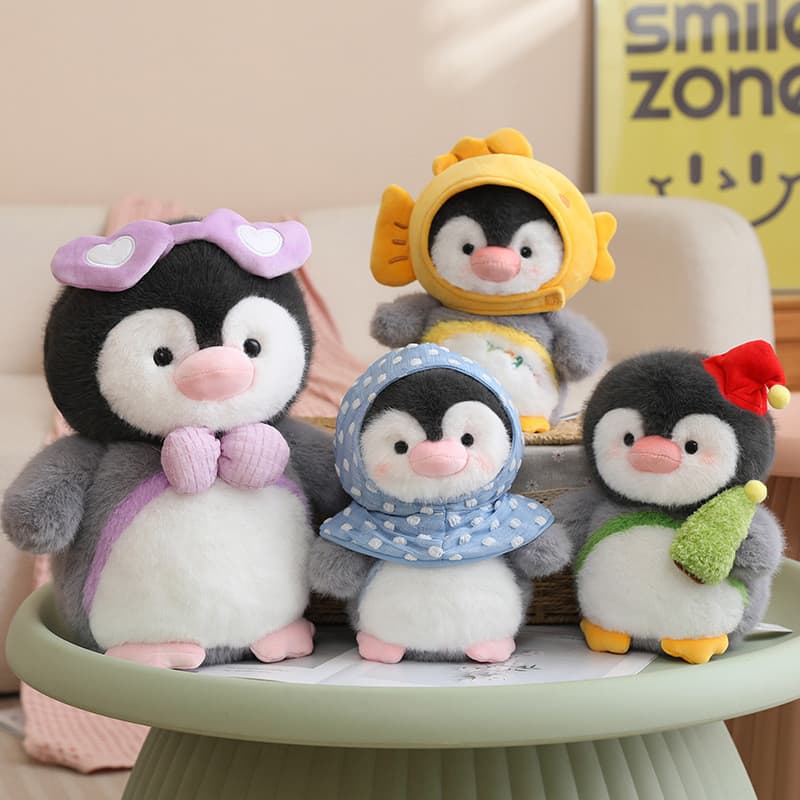 Cola Casa Pinguim Brinquedo De Pelúcia Taiyaki Mini Macio Boneca Lance Travesseiro De Dormir Conforto Companheiro Presen