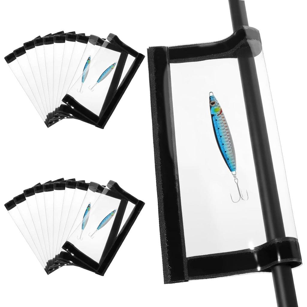 Pacote com 20 Protetores de Iscas para Pesca, Envoltórios Duráveis de PVC Transparente para Varas de Pesca, Capas para A