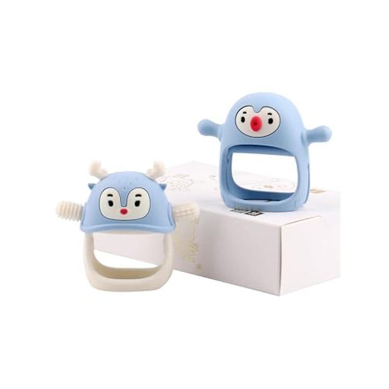 Brinquedos De Dentição Para Bebês Smily Mia De 0 A 6 Meses , Mordedores De Pinguim De 3 | Mordedor De Mão 0-6M Luvas Alí