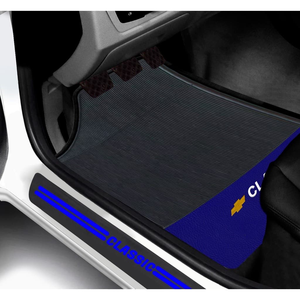 Kit Tapete E Soleira De Porta GM  Classic Universal Carro personalizado
