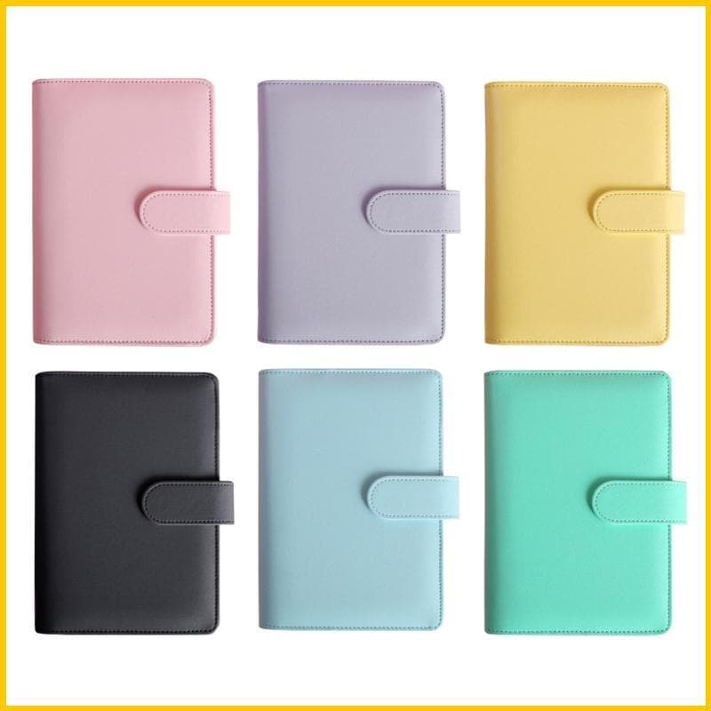SUN Loose Leaf Pessoal A6Planner Binder Cover Fivela Magnética Notebook