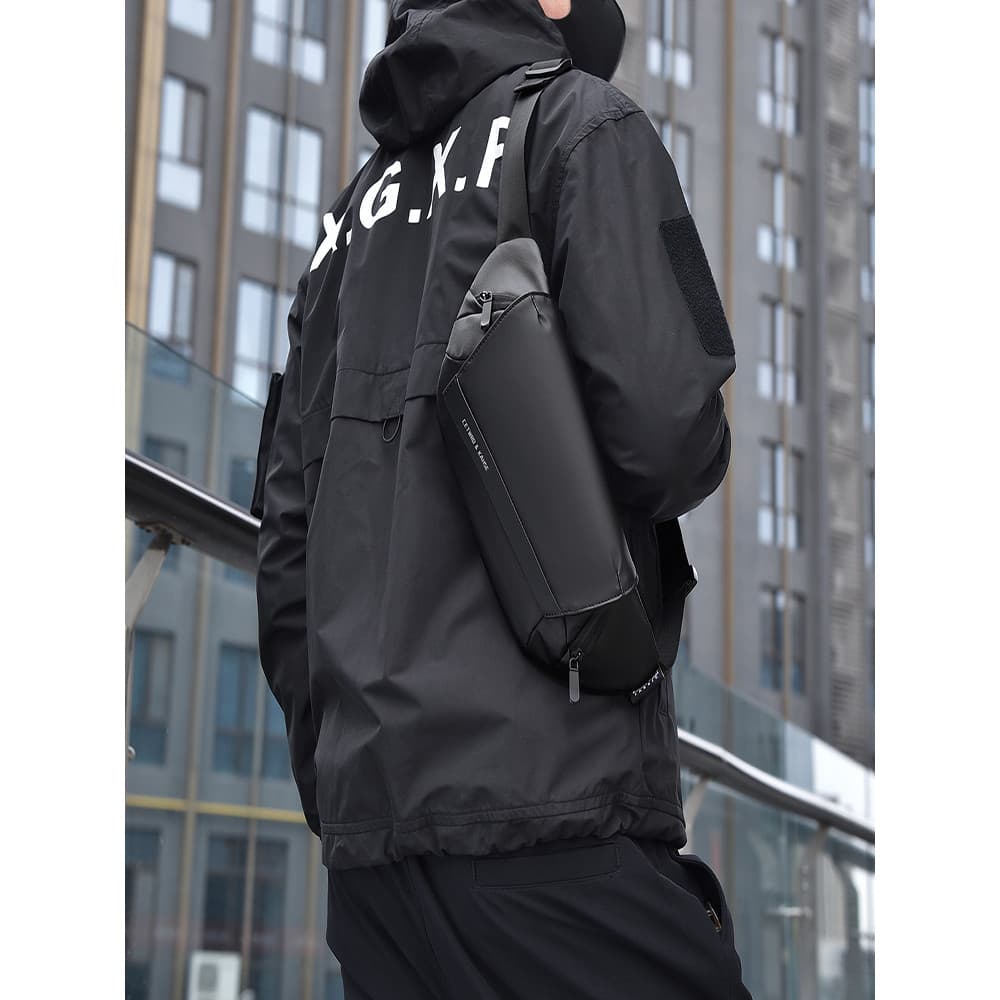 Bolsa de peito masculina mensageiro versão coreana mochila masculina Casual pequena bolsa de ombro na moda nacional novo