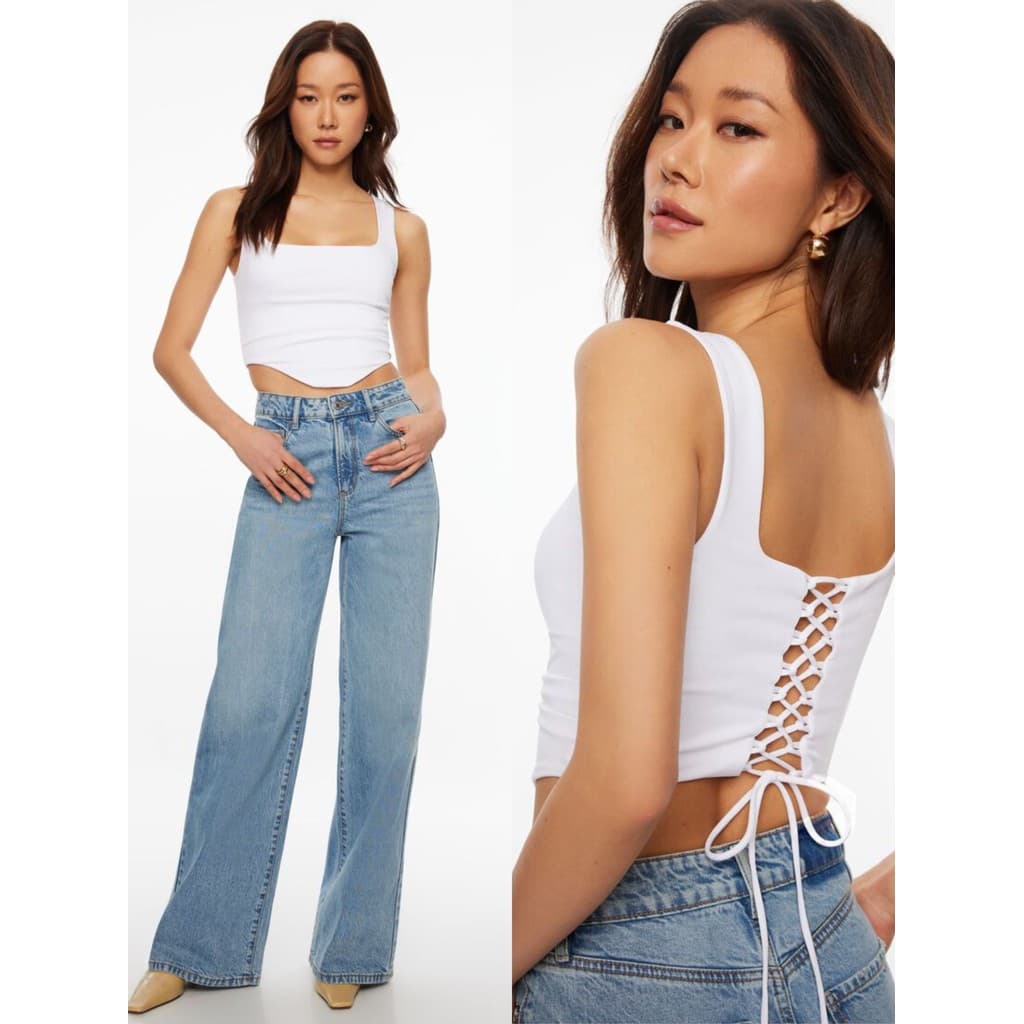 Estilo de menina quente norte-americana dyn * xxs-l cintura estreita mais magro olhar espinha de peixe suporte alça tras