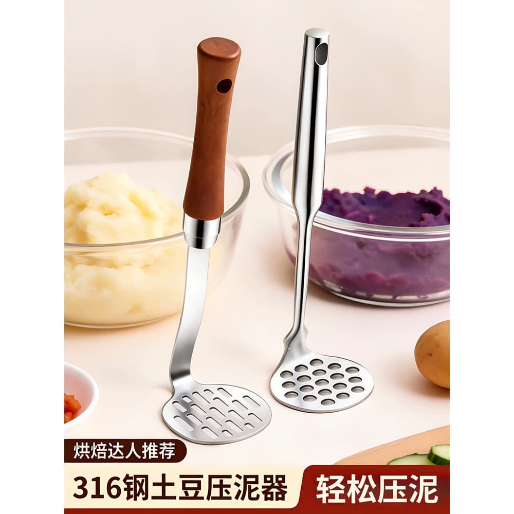 Prensa de purê de batata em aço inoxidável 304, aço inoxidável 316, suplemento alimentar doméstico para bebês, ferrament