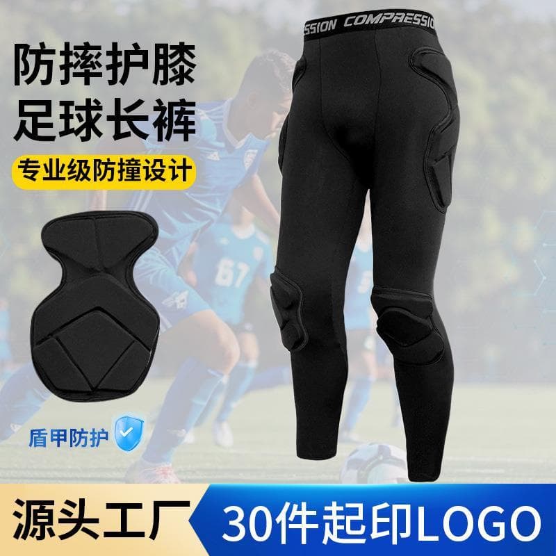 Calças de goleiro de futebol adulto competição treinamento goleiro calças compridas manga longa terno basquete esportes