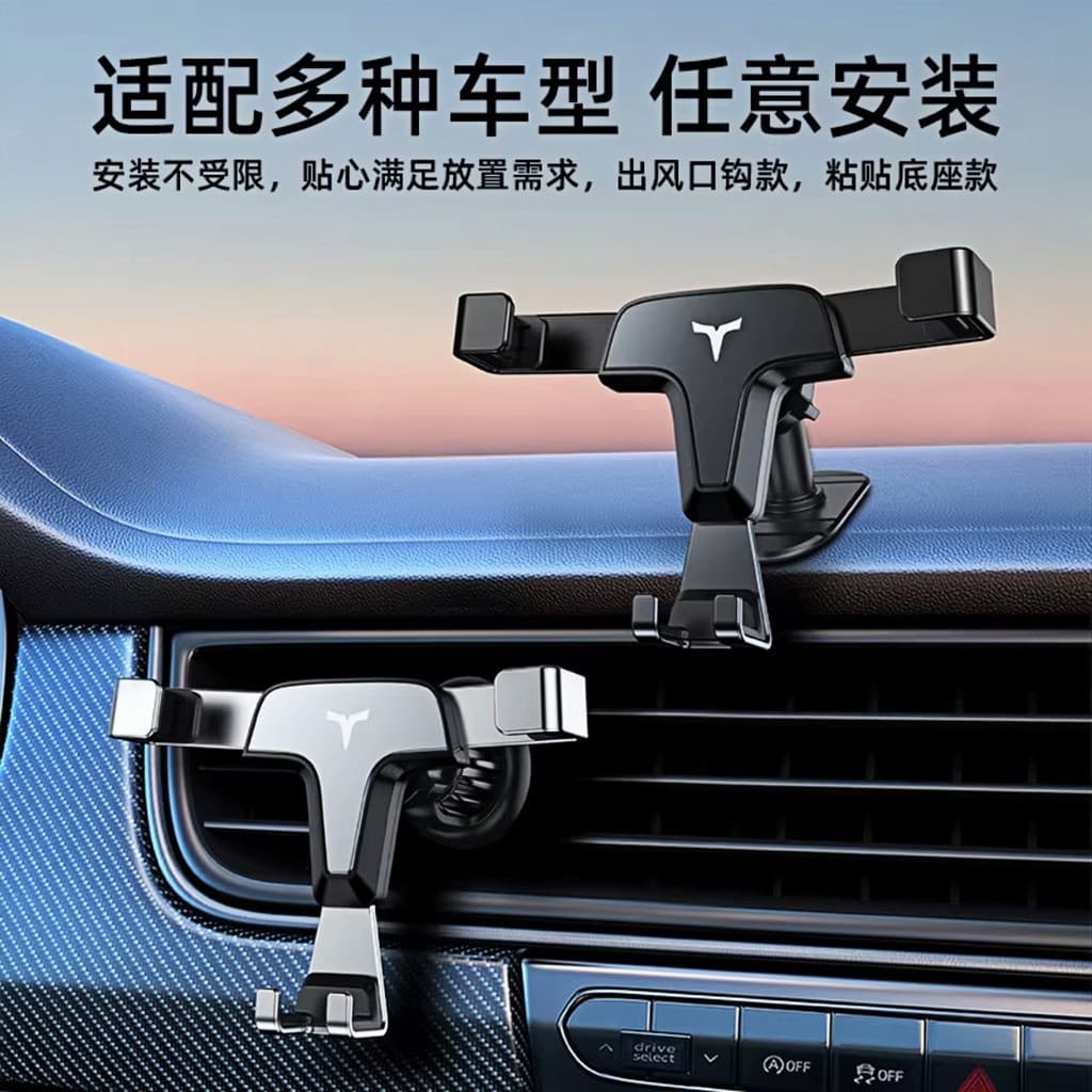 Suporte celular saída de ar carro Suporte para celular no carro Presilha para grade do ar condicionado Gravidade suporte