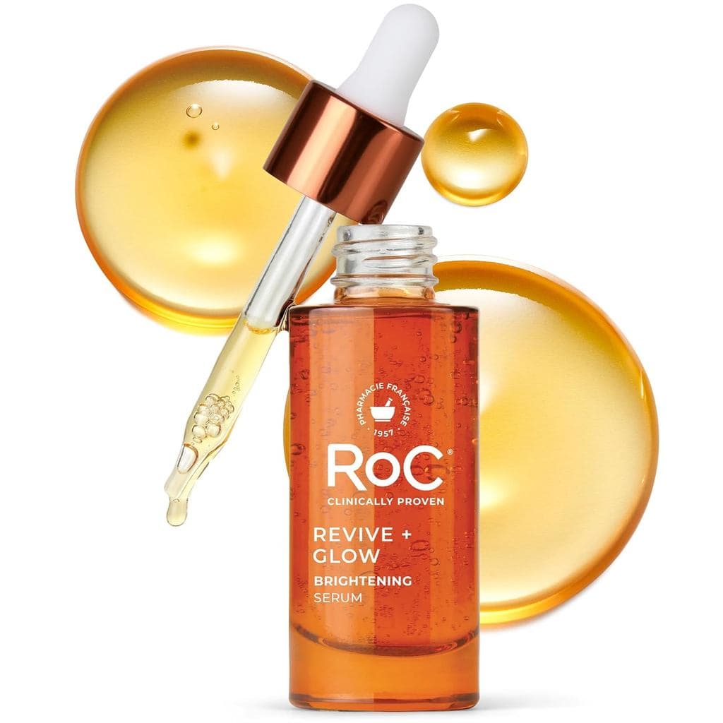 RoC Multi Correxion Revive + Glow Sérum com 10% de Vitamina C Ativa, adequado para uso facial, cuidado diário anti-envel