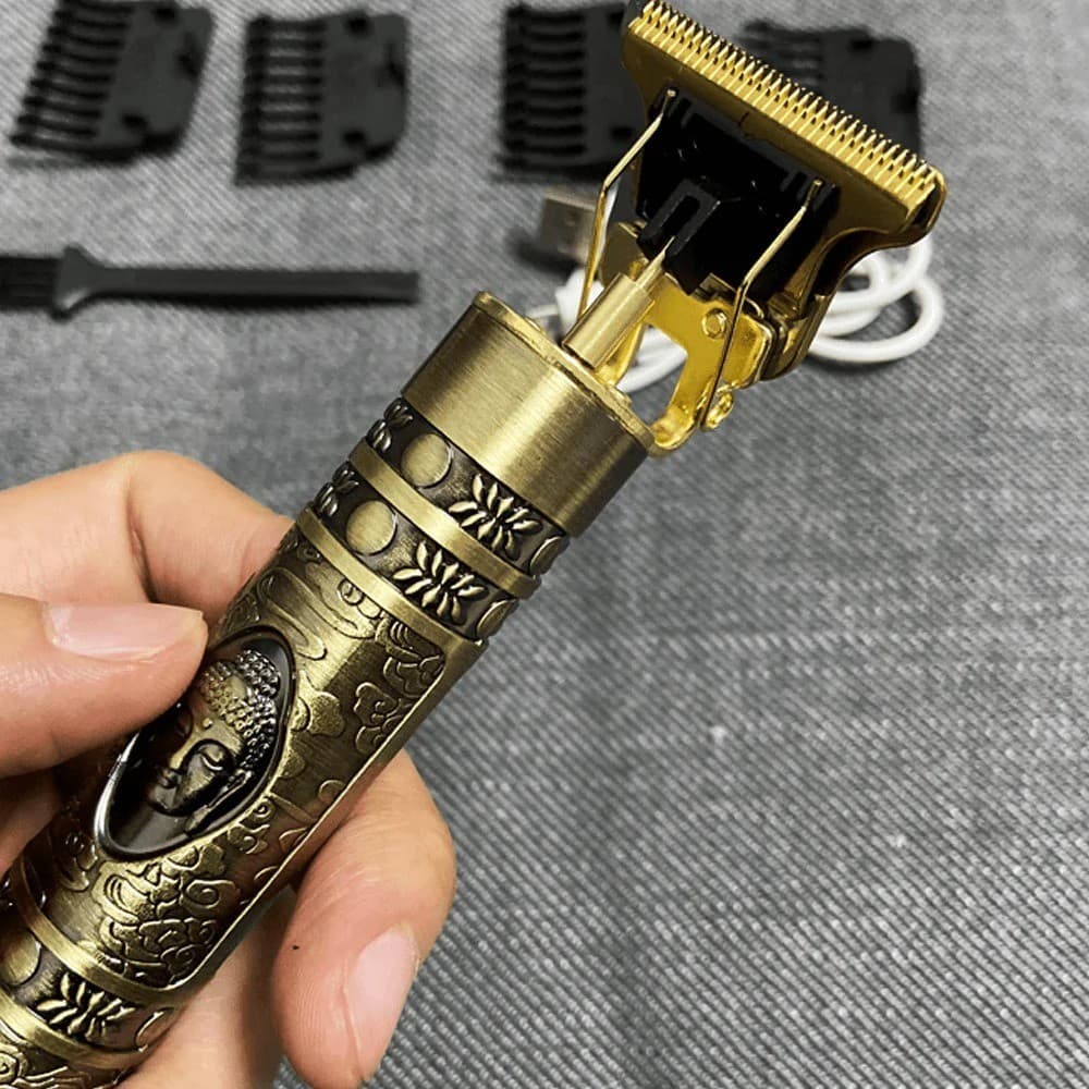 Máquina de Cortar Cabelo Dragão Profissional Recarregável - Barba e Cabelo