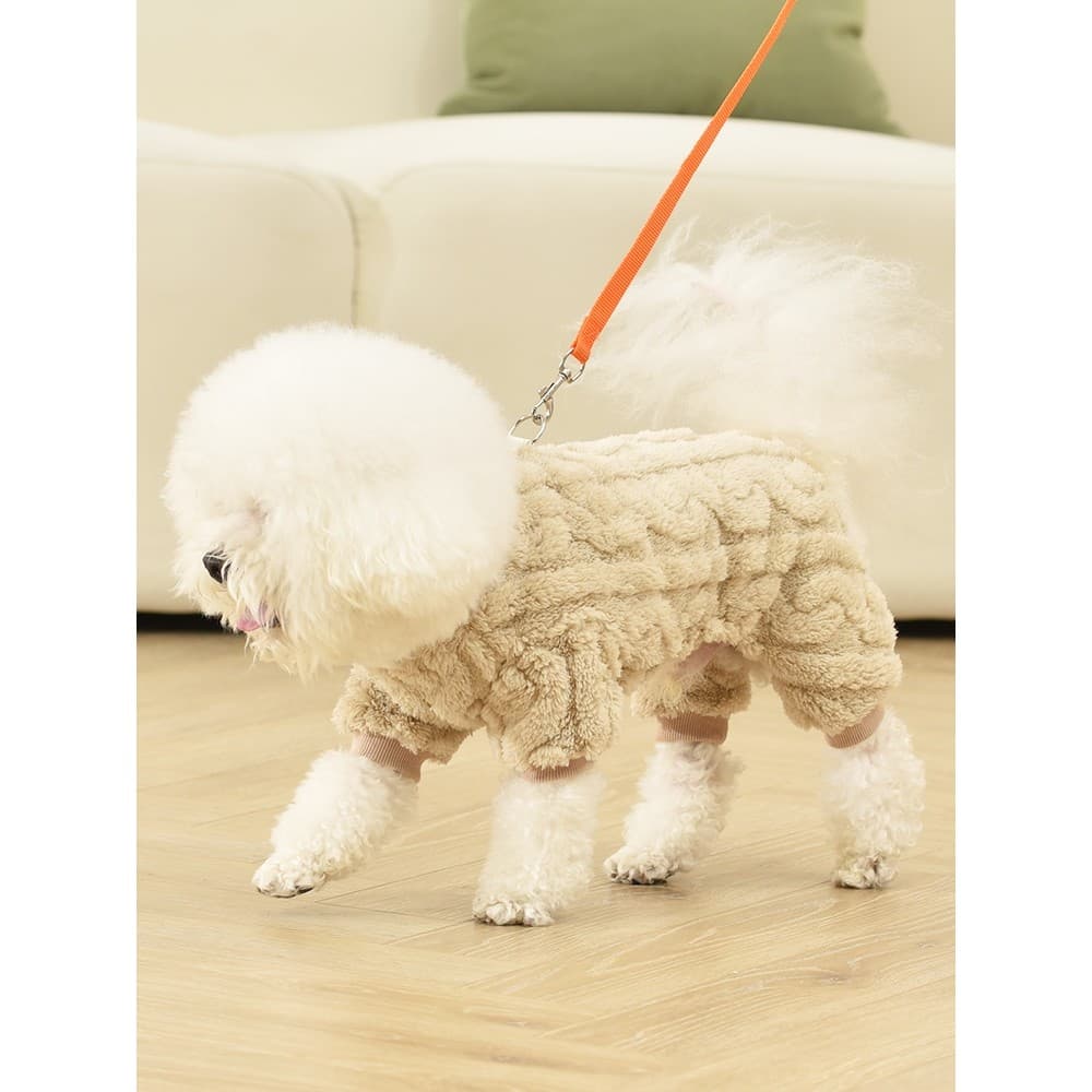 Com anel de tração roupas para cães outono inverno Teddy Bichon pequenos filhotes de cachorro animal de estimação quente