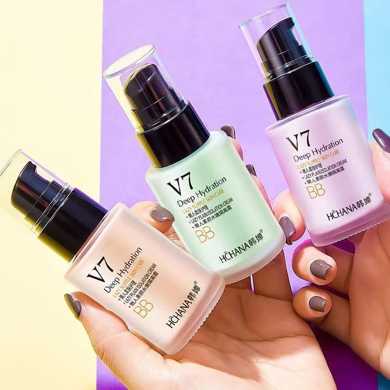 Han Chan preguiçoso rosto hidratante creme corretivo iluminar o tom da pele luz respirável BB creme base líquida creme f