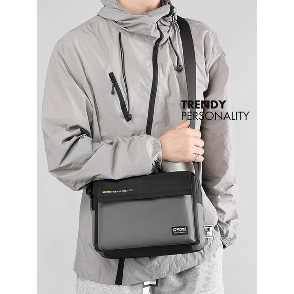 Homens idosos de meia-idade pai vovô velho estilo Oxford pano saco Casual de um ombro saco do mensageiro estilo Horizont