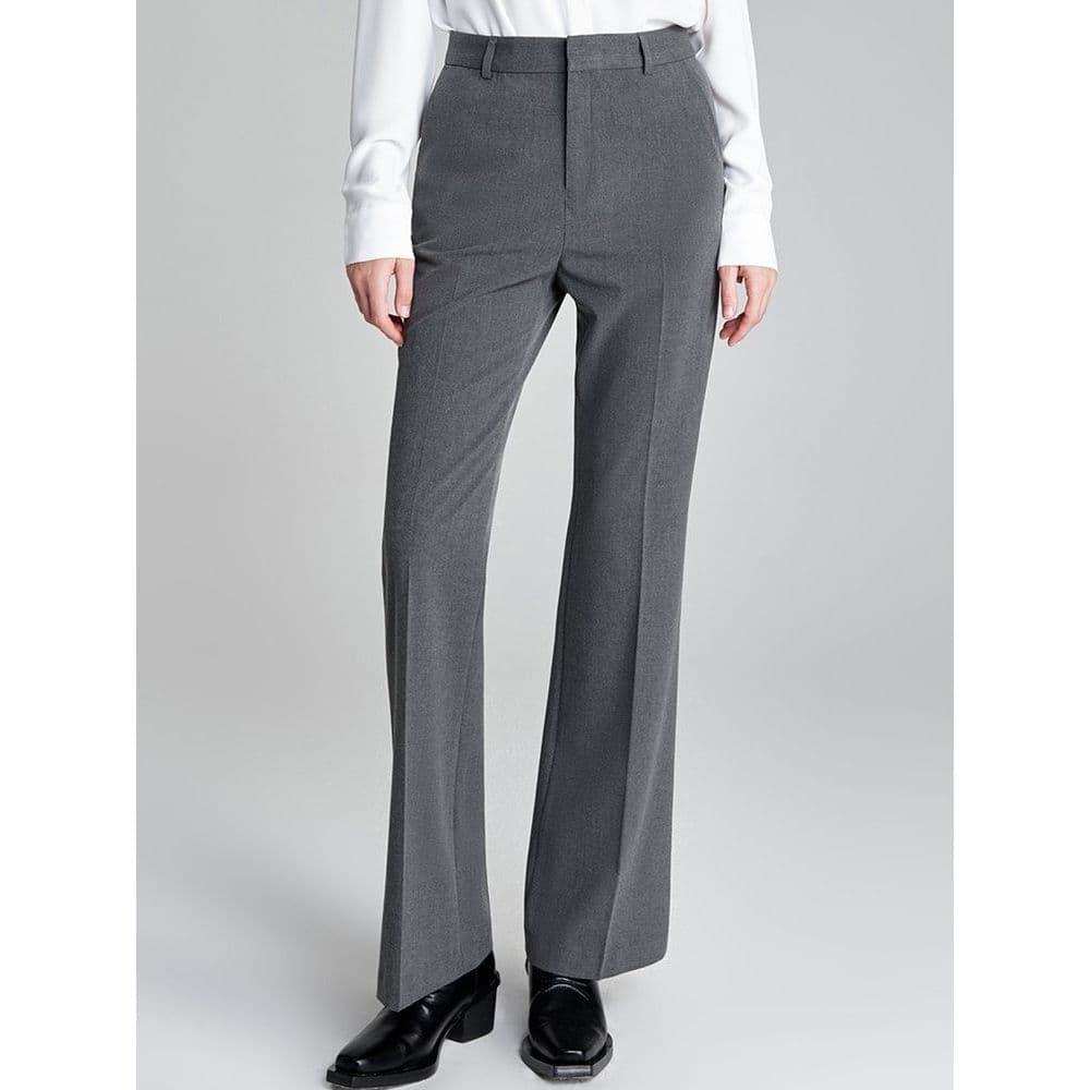 [Cor girando tecido liso] primavera outono senhoras calças largas terno calças mais magro olhar negócios High-End Drape