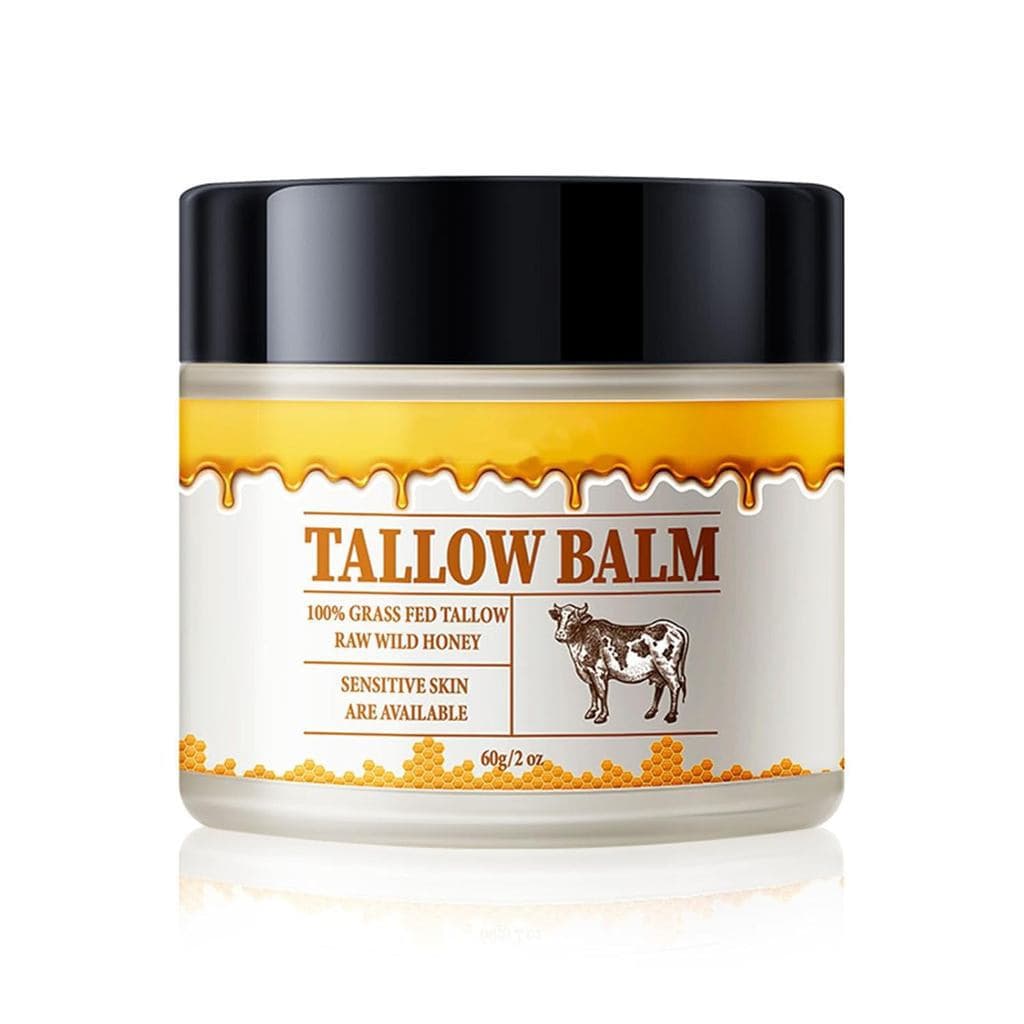Limpador/Sérum Limpador/Máscara Facial de Soro, Bálsamo de Sebo e Mel - Bálsamo de Sebo de Boi e Mel para Pele e Corpo,