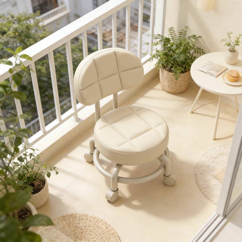 Banqueta baixa para patinação doméstica, linda costura, banco pequeno com rodas, limpar o chão, Pedicure, banco pequeno