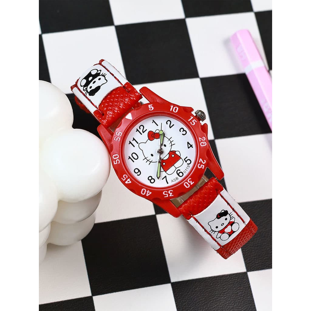 relogio feminino pequeno relogio feminino pequeno delicado HelloKitty Relógio infantil Meninas Alunos do ensino fundamen