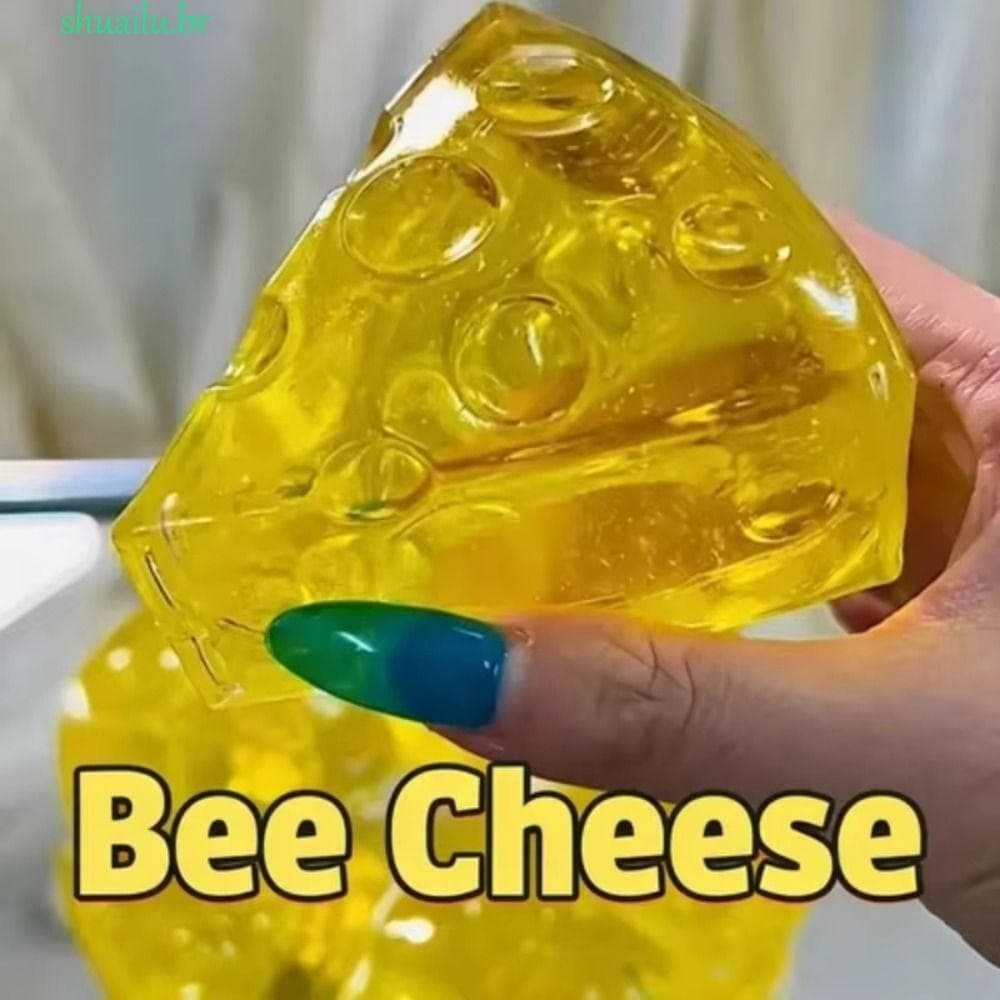SHUAILU Squishy Honey Cheese , Brinquedo Mole De Dedo De Sucção Realista De Queijo Sensorial De Pitada De Ascensão Lenta