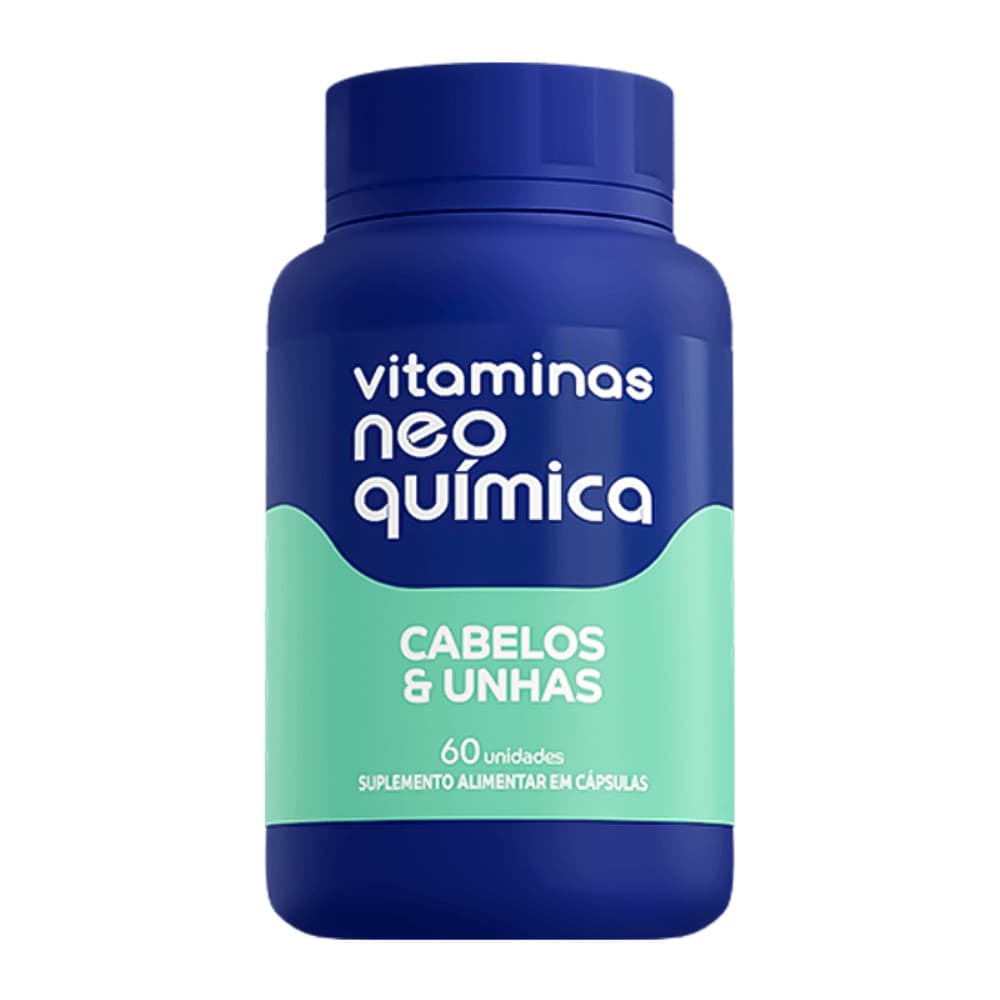 Vitaminas Neo Quimica Cabelos e Unhas Antioxidante Contém 60 unidades