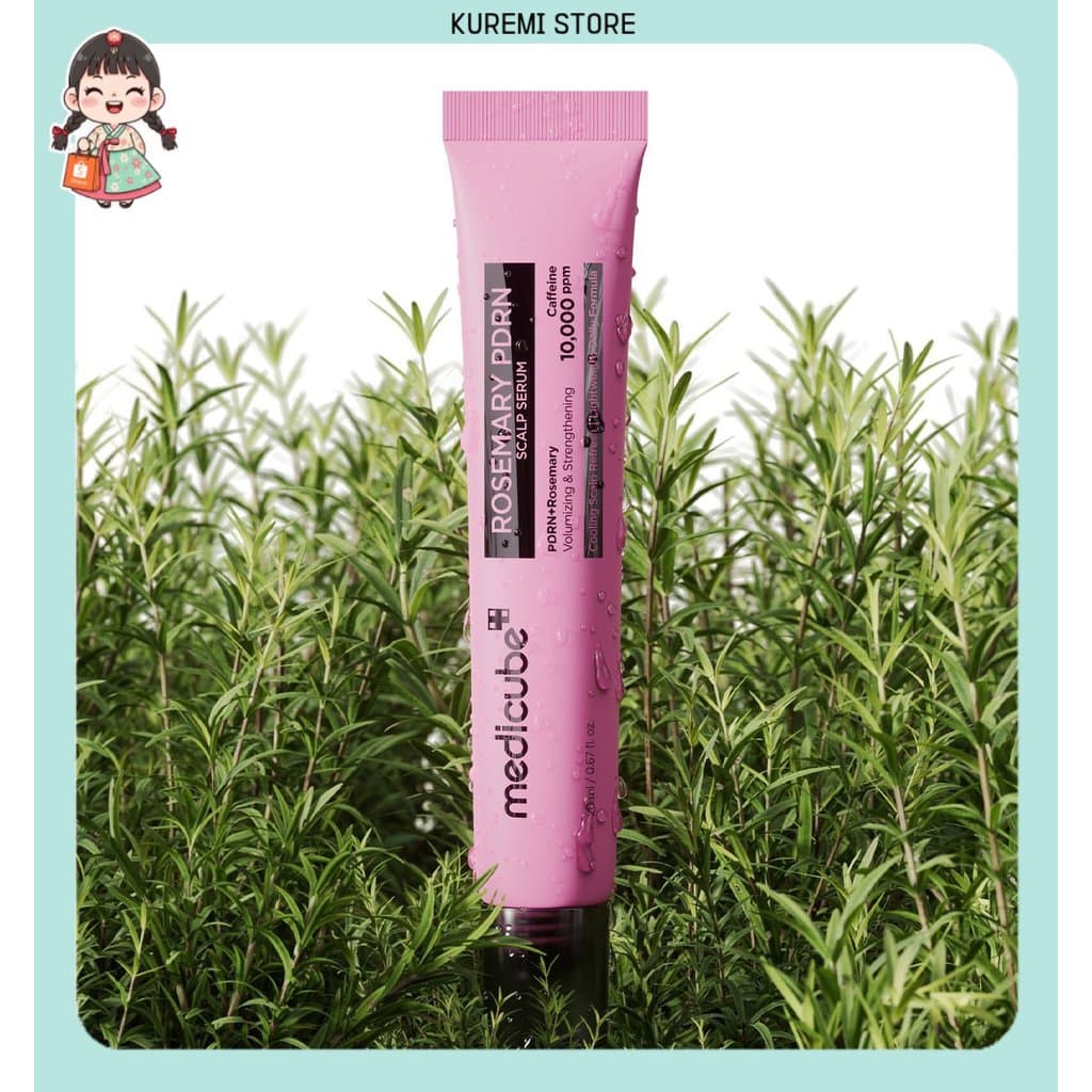 Ampola Medicube Rosemary PDRN Para Couro Cabeludo 20ml Cuidados Nutritivos E Calmantes Do