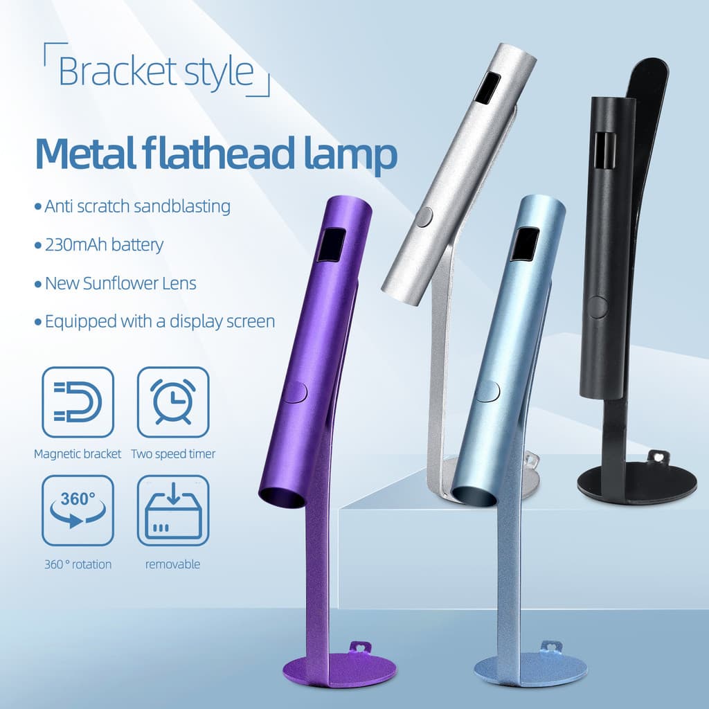 [XT]Mini Cabine LED UV Unhas Metal Silicone Foco Portátil Secagem Rápida Gel