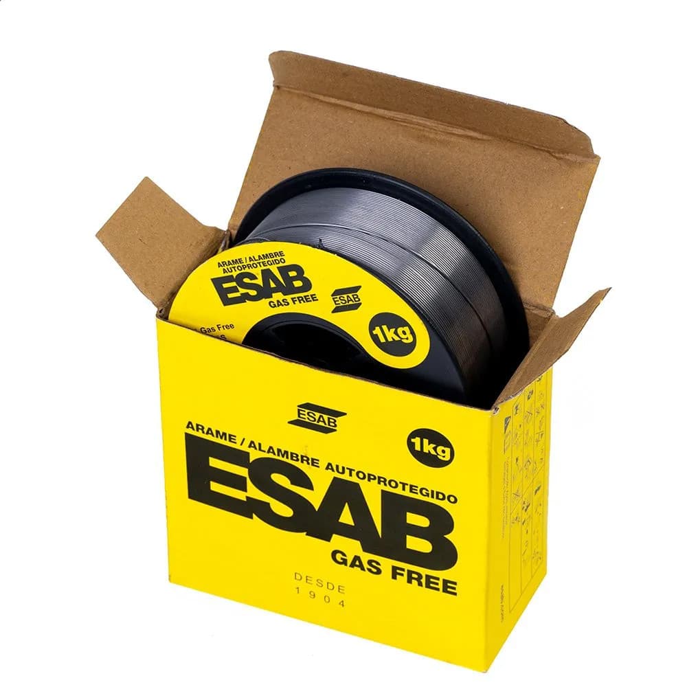 Arame de Solda Mig Sem Gás 0,8mm E71t-GS 1Kg Esab