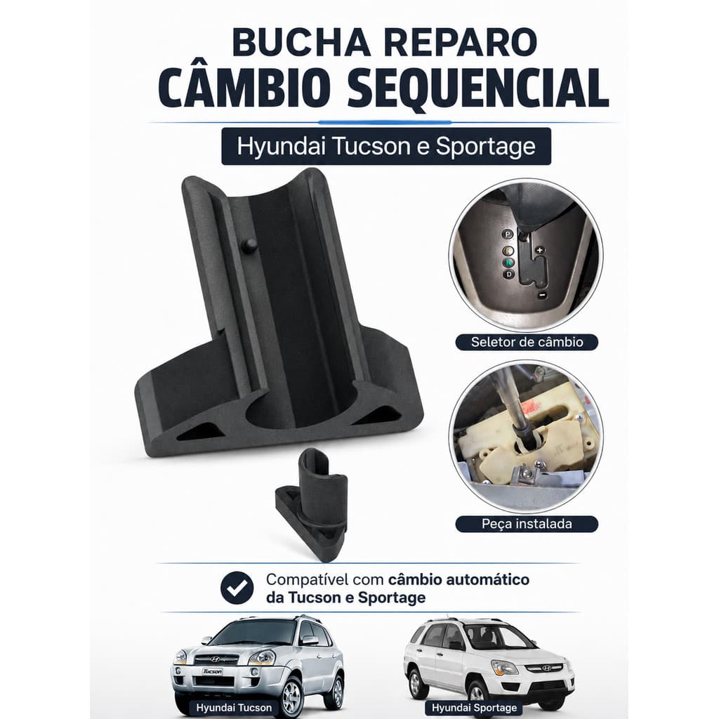 Bucha Reparo Câmbio Automático Sequencial Hyundai Tucson Sportage