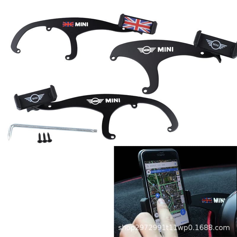 Suporte de celular para carro BMW Mini F54 R50 R60 F55, suporte de celular para painel de controle central e navegação J