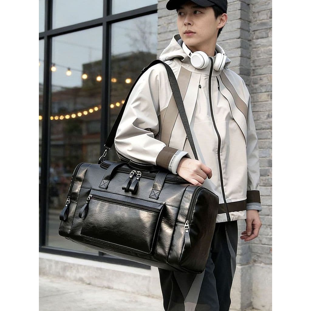 Novo estilo bolsa masculina Super grande capacidade negócios Commuter saco de armazenamento de viagem bolsa de bagagem d