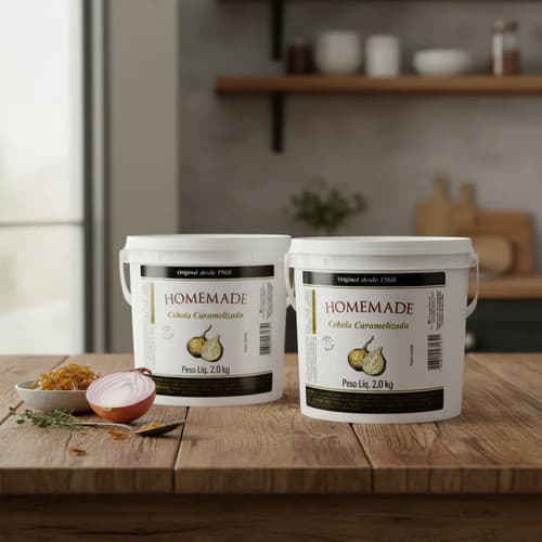Geleia Homemade Gourmet Cebola Caramelizada Com 2 Baldes 2kg