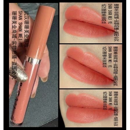 Frete grátis pêssego rosa laranja nude esmalte labial veludo fosco à prova d'água copo antiaderente tom laranja pêssego