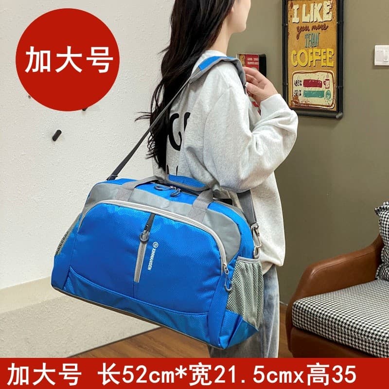 Bolsa de viagem portátil atualizada, bolsa de viagem de um ombro, bolsa de viagem, pode cobrir o carrinho, bolsa de viag