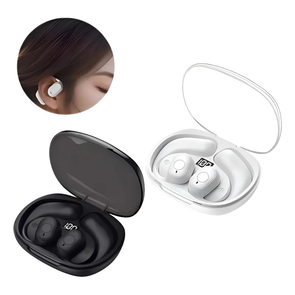 Fone de Ouvido Bluetooth Indução Óssea J-60L Leve e Ergonômico