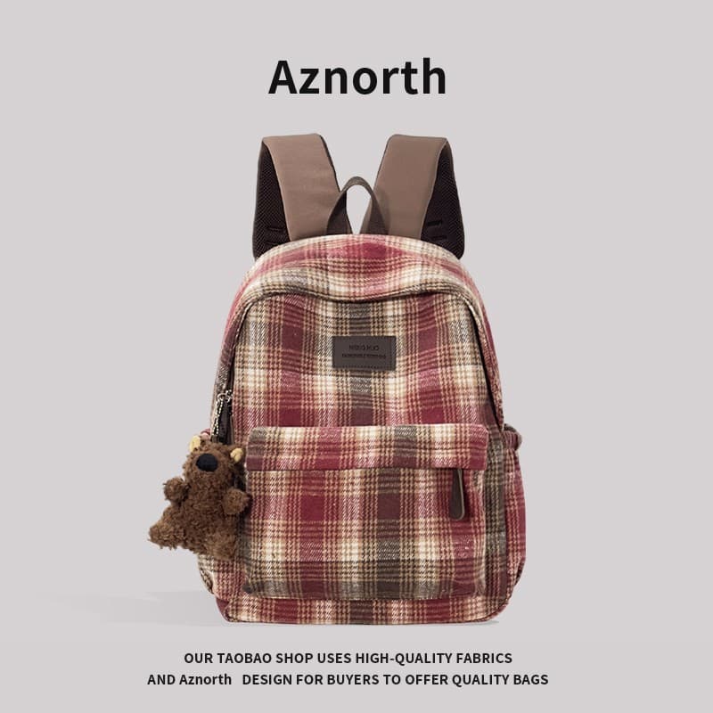 Azn novo produto outono inverno All-Match mochila Commuter 2025 novo estilo estudante universitário mochila coreana 1114