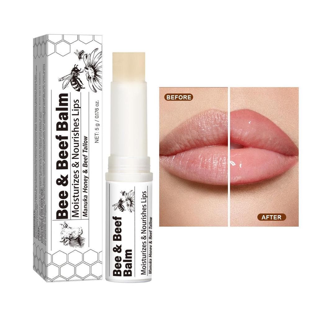 Bálsamo labial de manteiga transfronteiriça, creme labial orgânico com manteiga alimentada por grama, hidratante, Anti-s